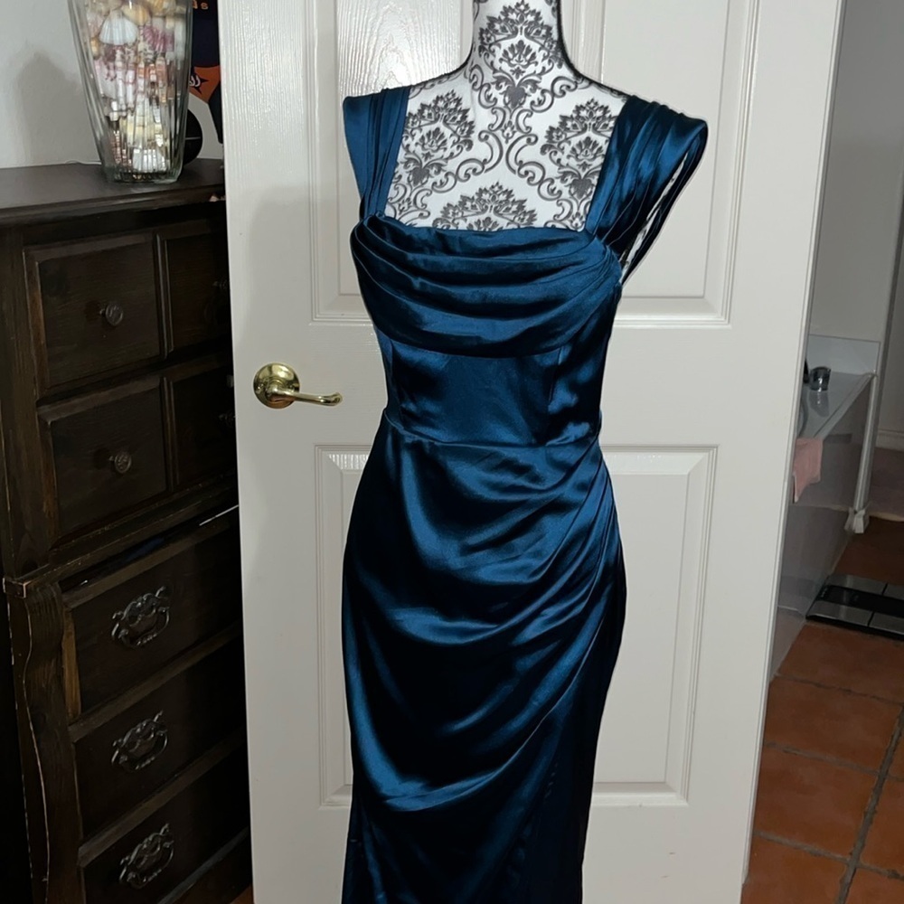 Lulus Medium Long Gown Zipper in Back